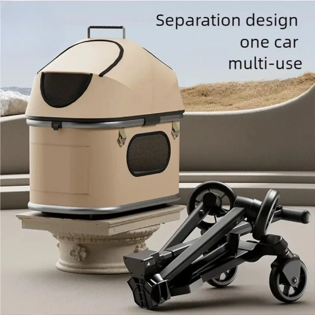 Lightweight Foldable Pet Stroller for Small & Medium Dogs & Cats