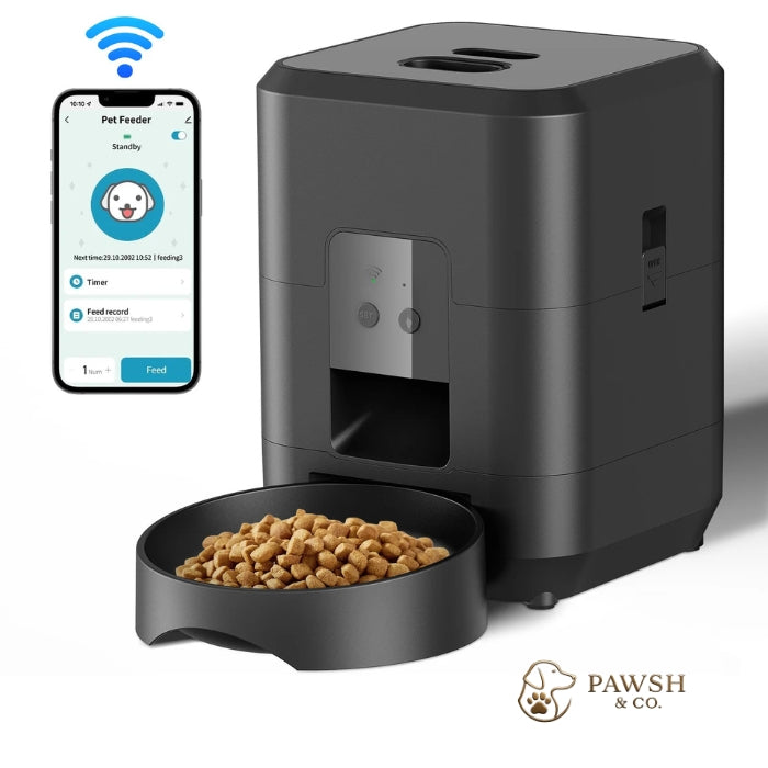 Smart Automatic Pet Feeder with Timer & Slow Feeding Bowl